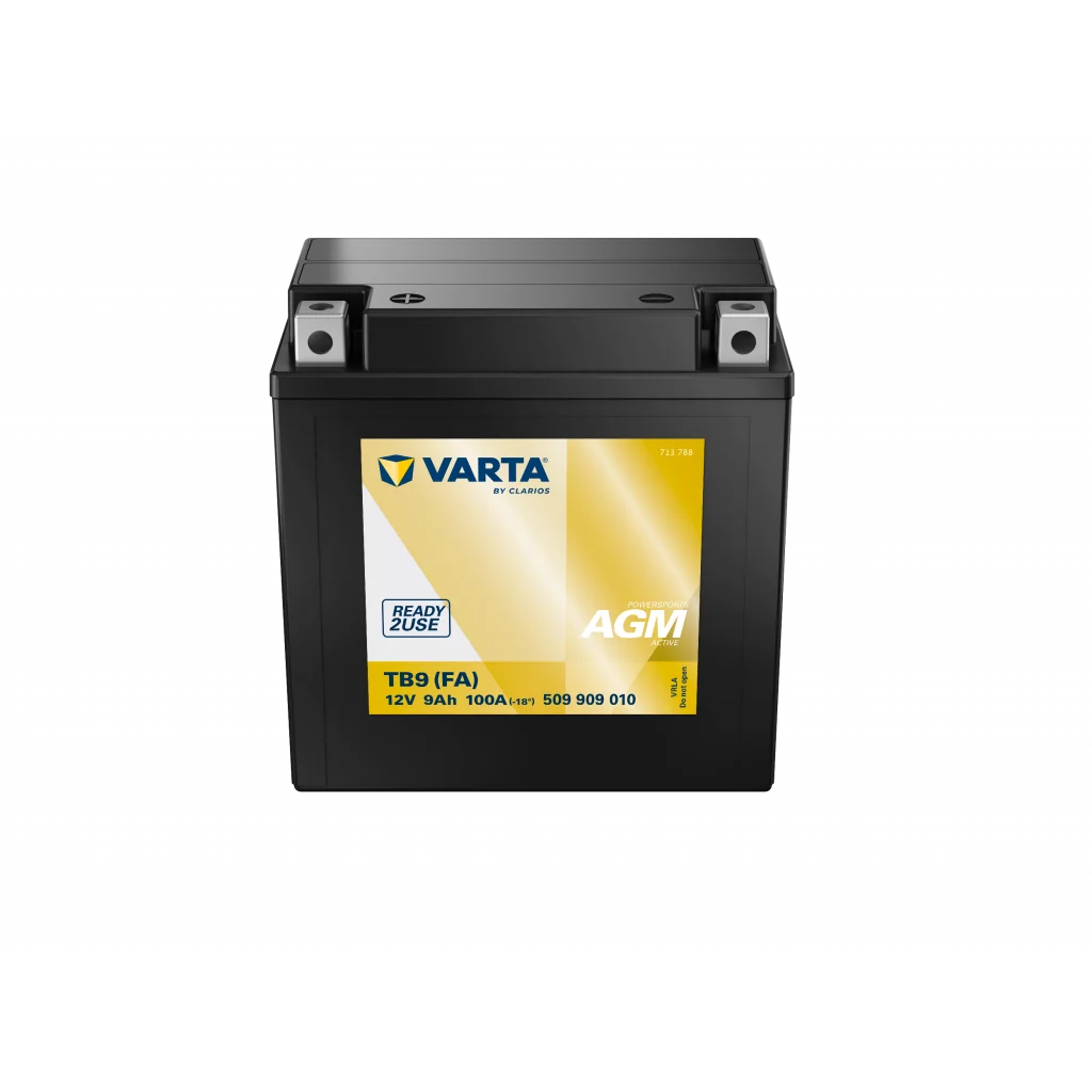 VARTA AGM MC Batteri 12V 9AH 100CCA (135x75x139mm) +vänster TB9 (FA)