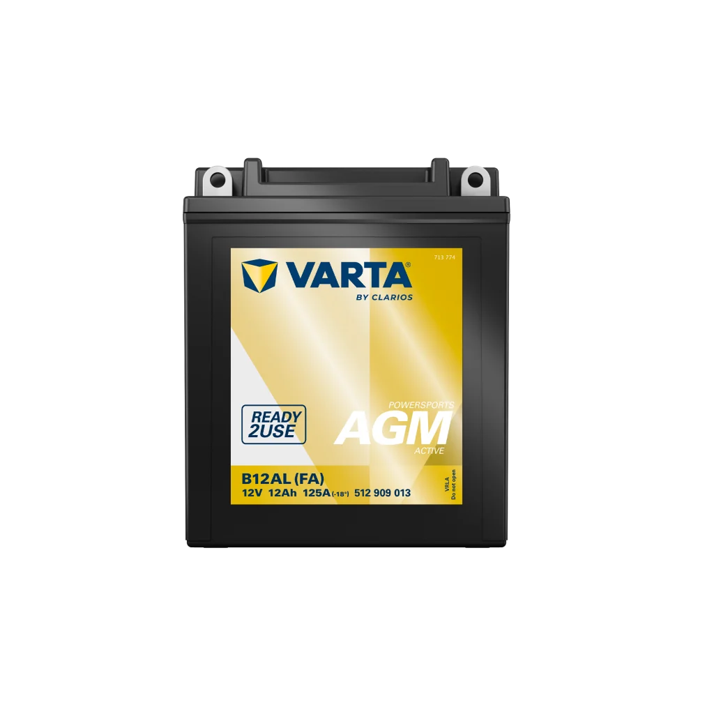 VARTA B12AL (FA) AGM MC Batteri 12V 12AH 125CCA (134x81x160mm) +höger