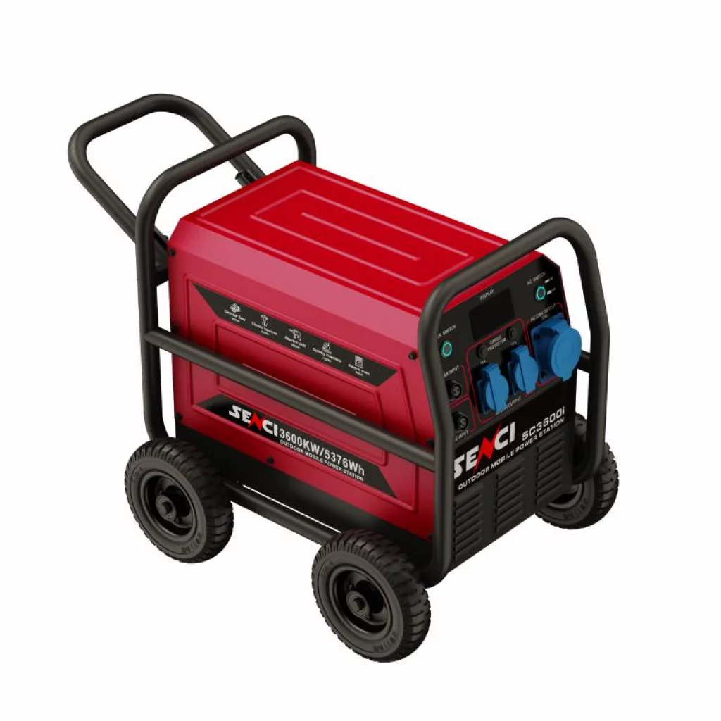 SENCI Lithium LPS 3840Wh Power Station med 3600W (7200W) sinus inverter - HD Utomhusbruk