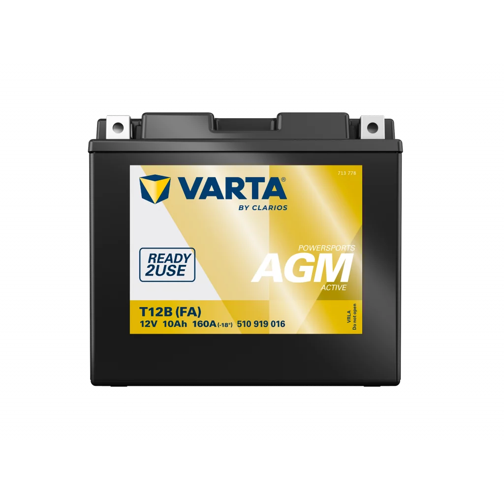 VARTA T12B (FA) AGM MC Batteri 12V 10AH 160CCA (151x70x131mm) +vänster