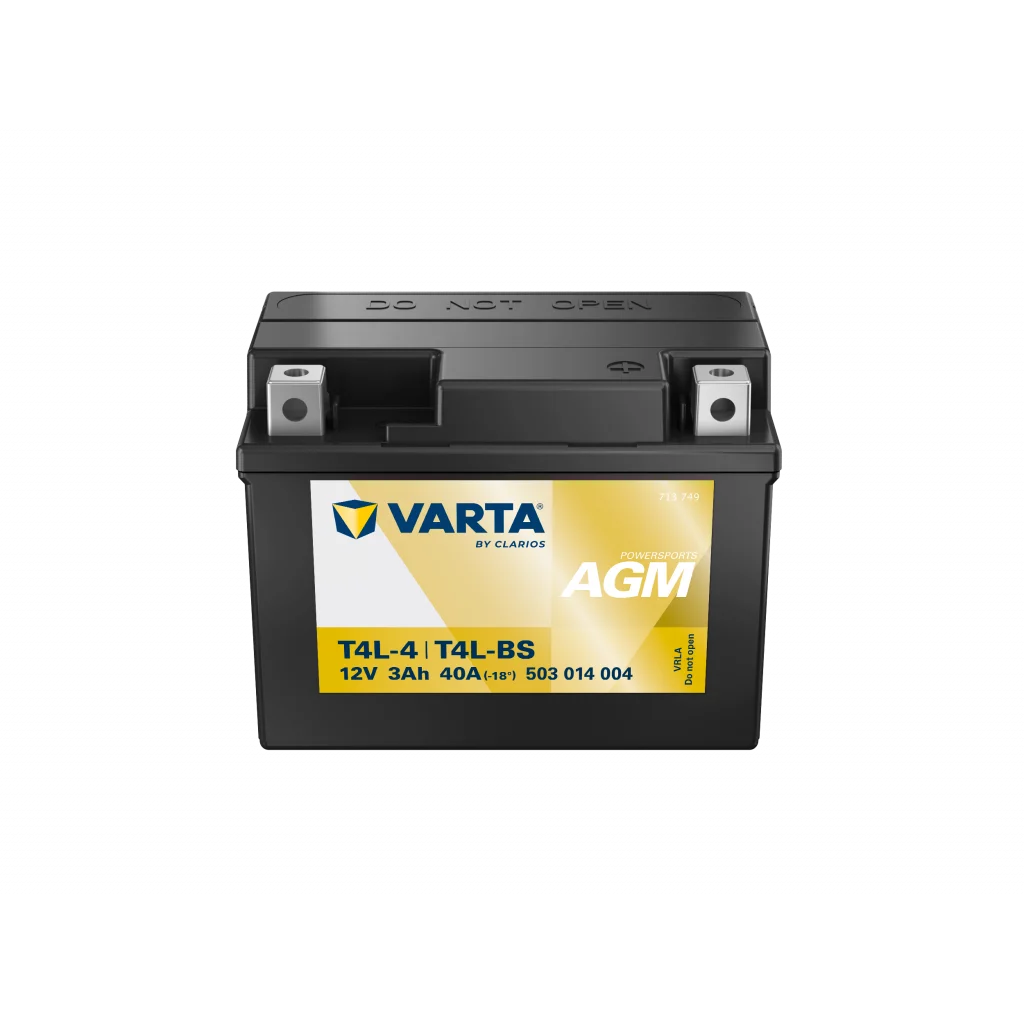 VARTA AGM MC Batteri 12V 3AH 40CCA (114x71x86mm) +höger T4L-BS