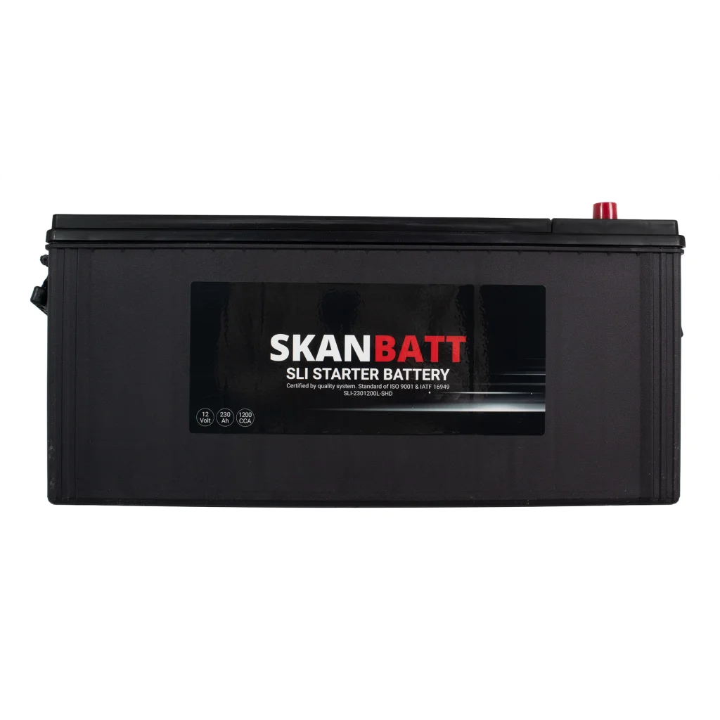 SKANBATT SLI SHD Startbatteri 12V 230AH 1200CCA (518x276x239mm) +Vänster