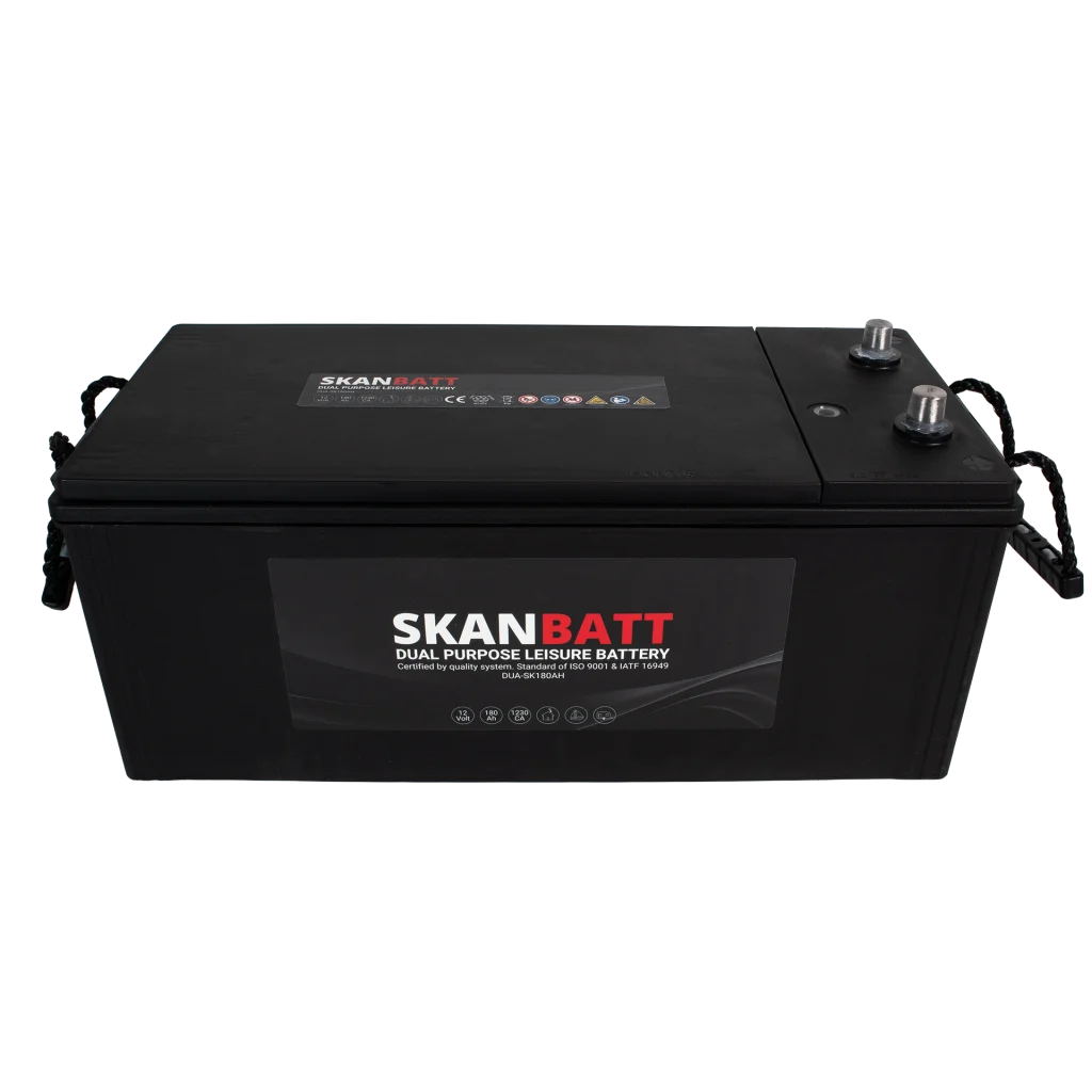 SKANBATT Dual Purpose 12V 180AH  1230CA (513x224x218mm) +Vänster