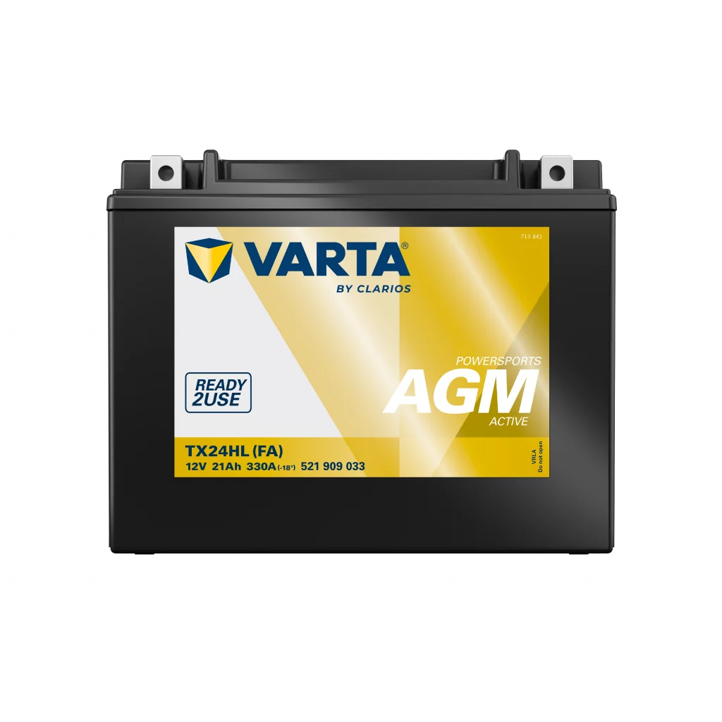VARTA TX24HL (FA) AGM MC Batteri 12V 21AH 340CCA (205x87x162mm) +höger