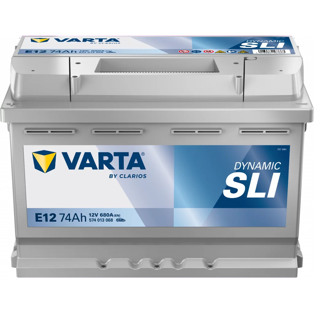 VARTA E12 DYNAMIC SLI Batteri 12V 74AH 680CCA (278x175x190/190mm) +vänster