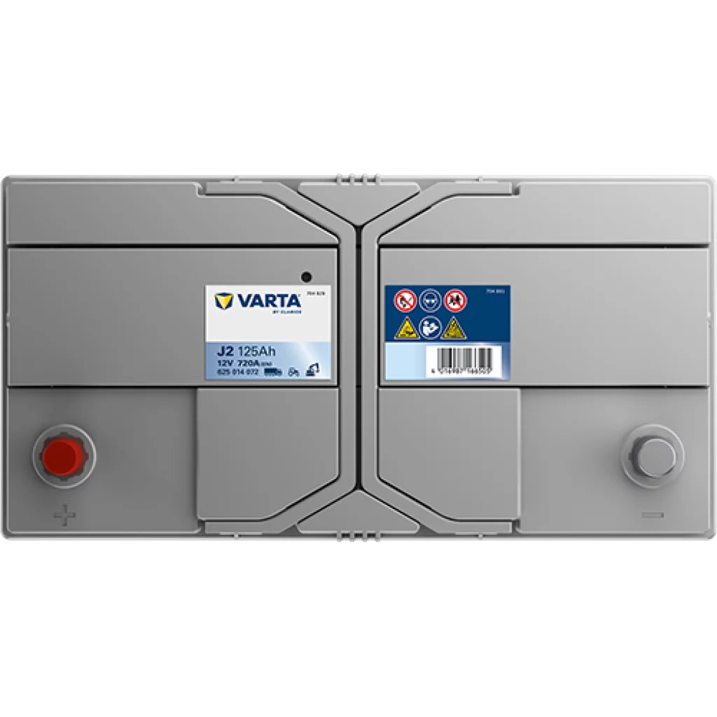 VARTA J2 PROMOTIVE SLI Batteri 12V 125AH 720CCA (349x175x270/290mm) +vänster