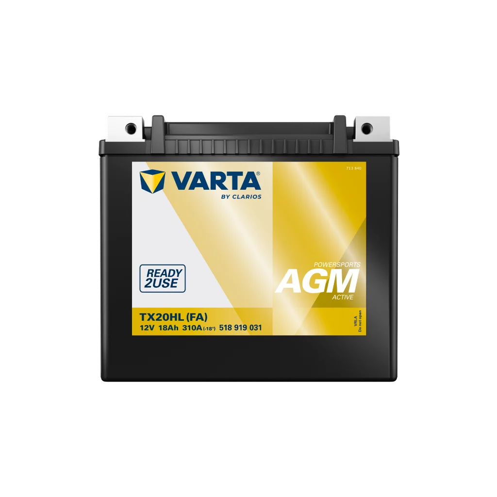 VARTA TX20HL (FA) AGM MC Batteri 12V 18AH 310CCA (176x89x154mm) +höger