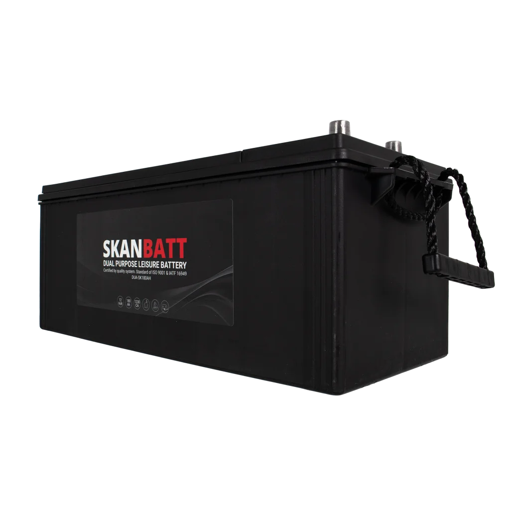 SKANBATT Dual Purpose 12V 180AH  1230CA (513x224x218mm) +Vänster