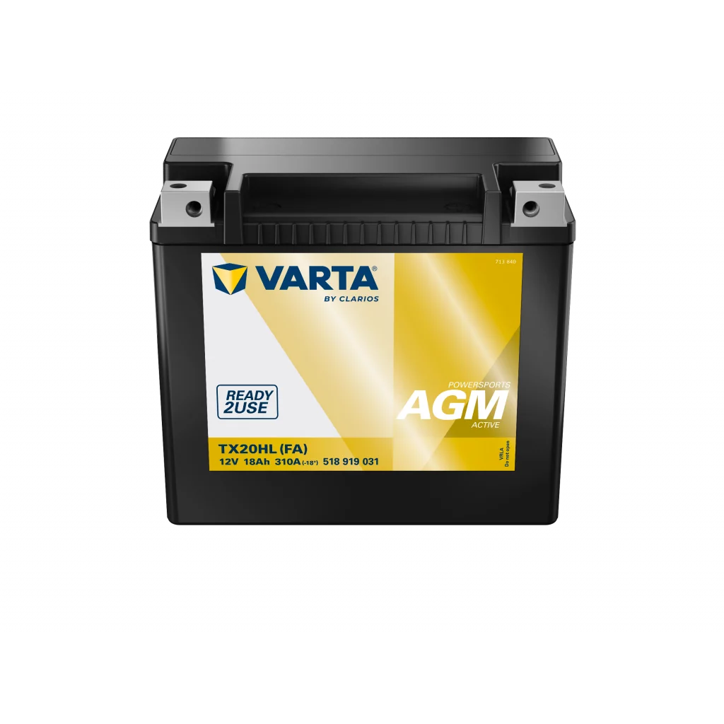 VARTA TX20HL (FA) AGM MC Batteri 12V 18AH 310CCA (176x89x154mm) +höger