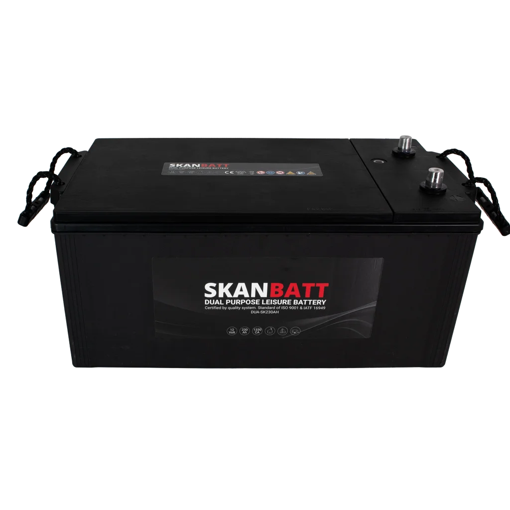 SKANBATT Dual Purpose 12V 230AH  1330CA (513x276x239mm) +Vänster