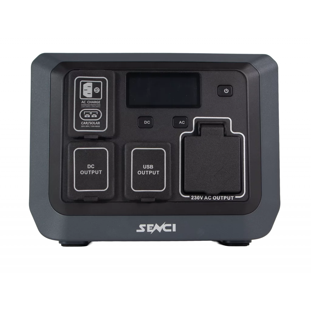 SENCI Lithium LPS 268Wh Power Station med 600W (1200W) sinus inverter