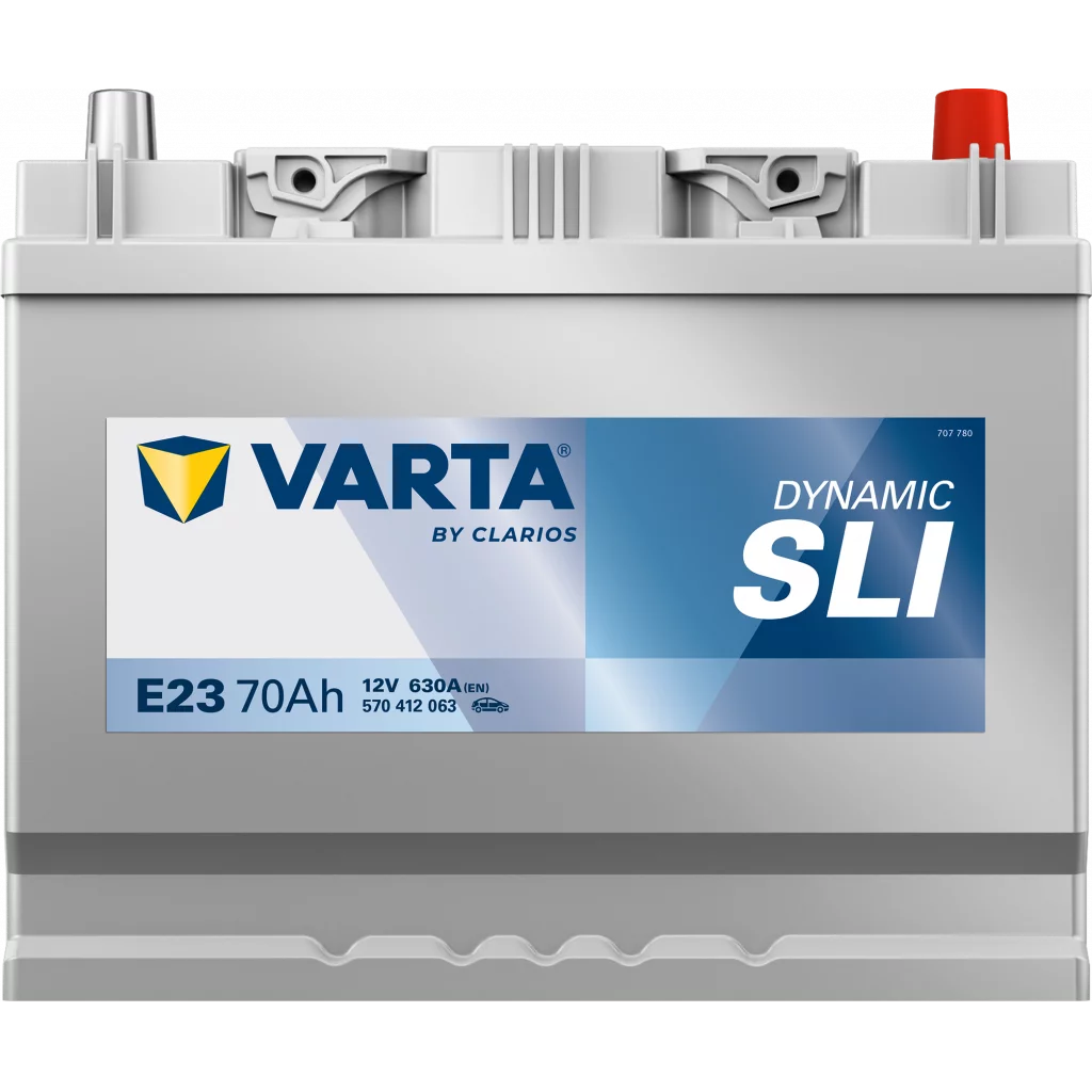 VARTA E23 DYNAMIC SLI Batteri 12V 70AH 630CCA (261x175x200/220mm) +höger