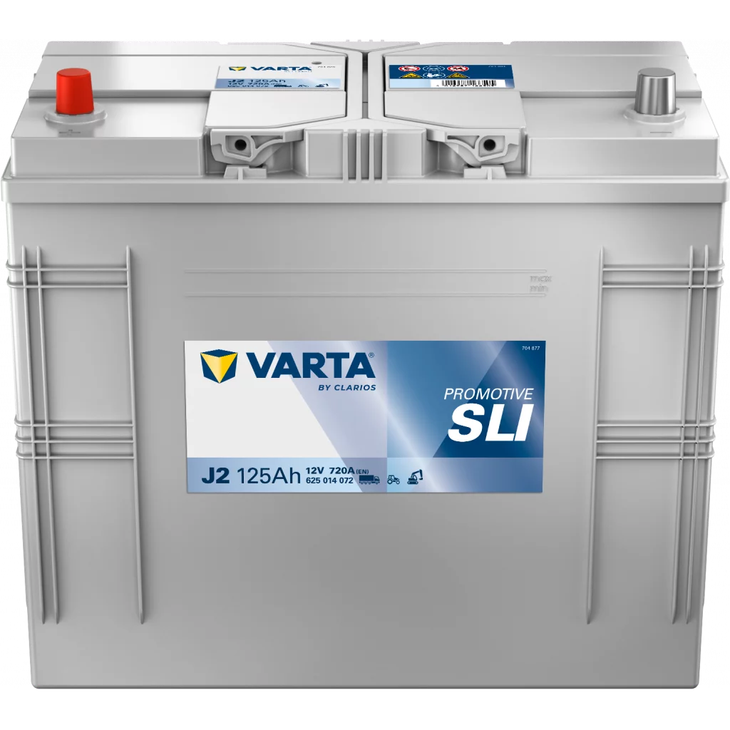 VARTA J2 PROMOTIVE SLI Batteri 12V 125AH 720CCA (349x175x270/290mm) +vänster