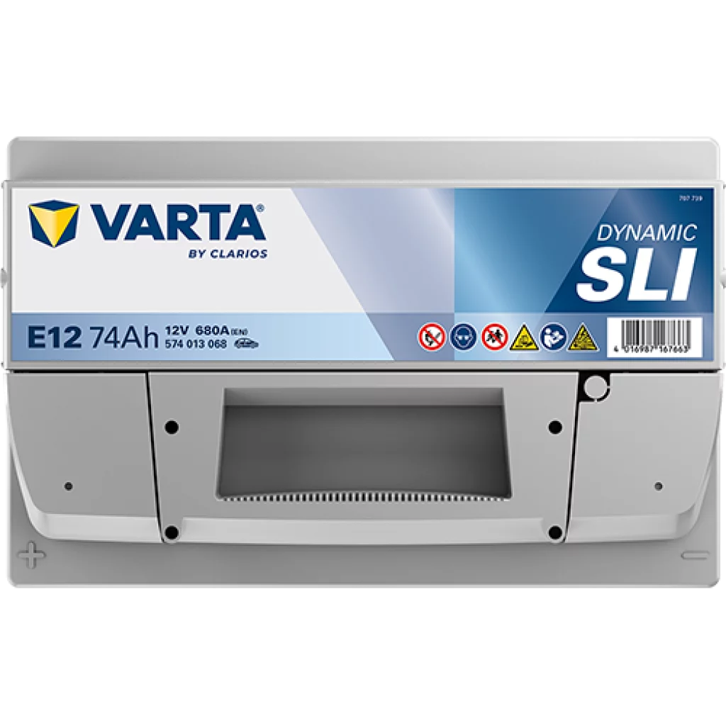 VARTA E12 DYNAMIC SLI Batteri 12V 74AH 680CCA (278x175x190/190mm) +vänster