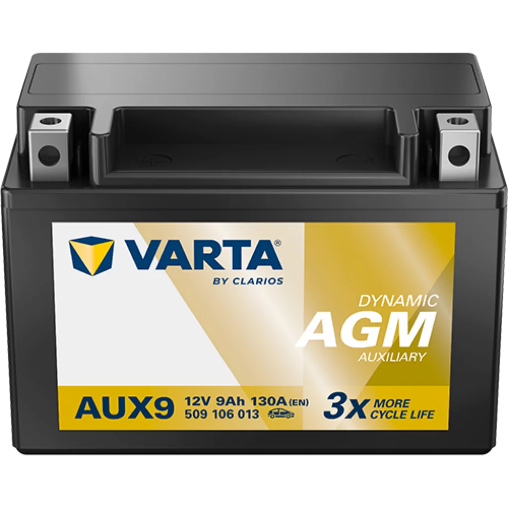 VARTA AUX14 AGM AUX Batteri 12V 13AH 200CCA (150x87x146mm) +venstre