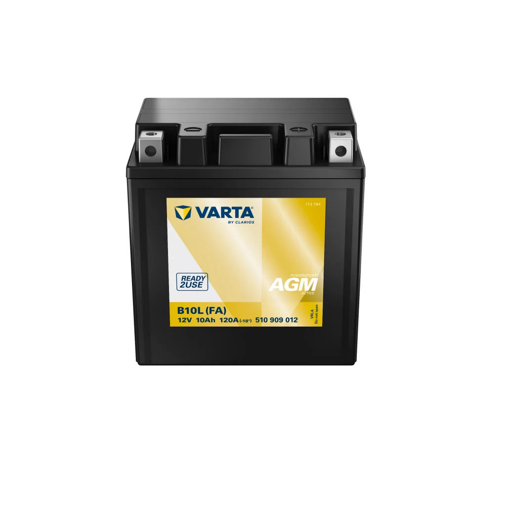 VARTA AGM MC Batteri 12V 10AH 120CCA (133x90x142mm) +vänster B10L (FA)