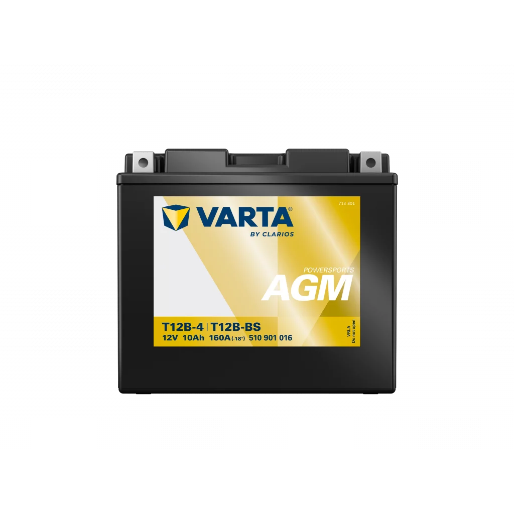 VARTA AGM MC Batteri 12V 12AH 160CCA (151x70x131mm) +vänster T12B-BS