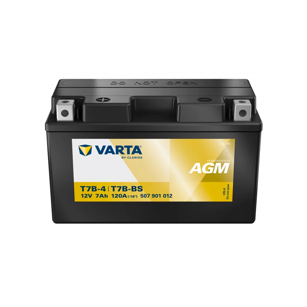 VARTA AGM MC Batteri 12V 7AH 120CCA (150x66x94mm) +vänster T7B-BS