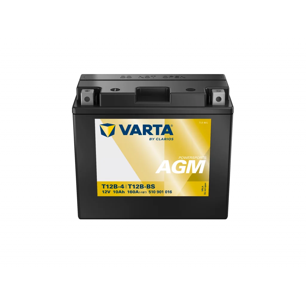 VARTA AGM MC Batteri 12V 12AH 160CCA (151x70x131mm) +vänster T12B-BS