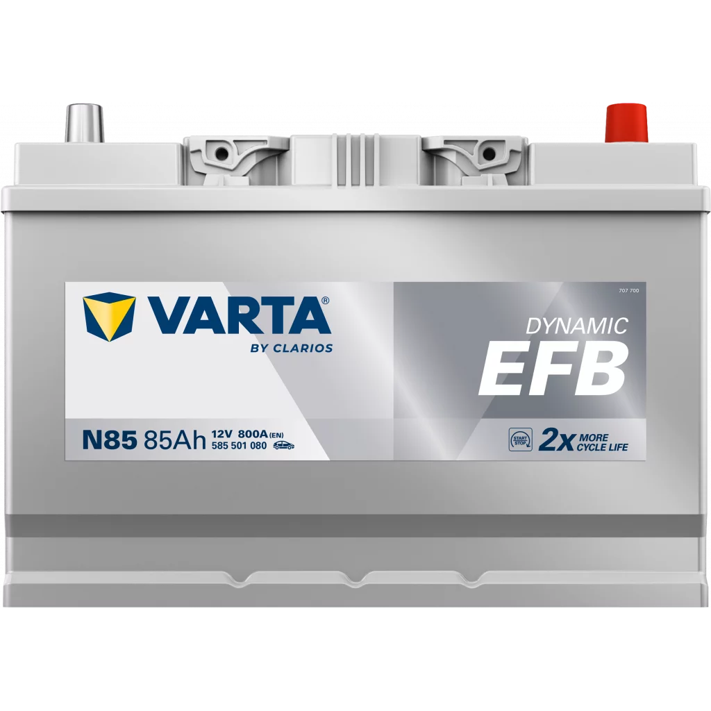 VARTA N85 DYNAMIC EFB Batteri 12V 85AH 800CCA (306x173x225mm) +höger