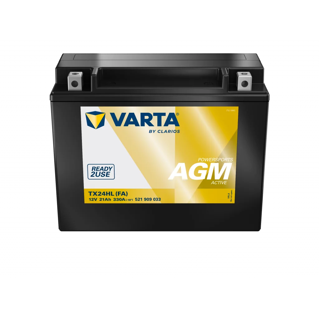 VARTA TX24HL (FA) AGM MC Batteri 12V 21AH 340CCA (205x87x162mm) +höger