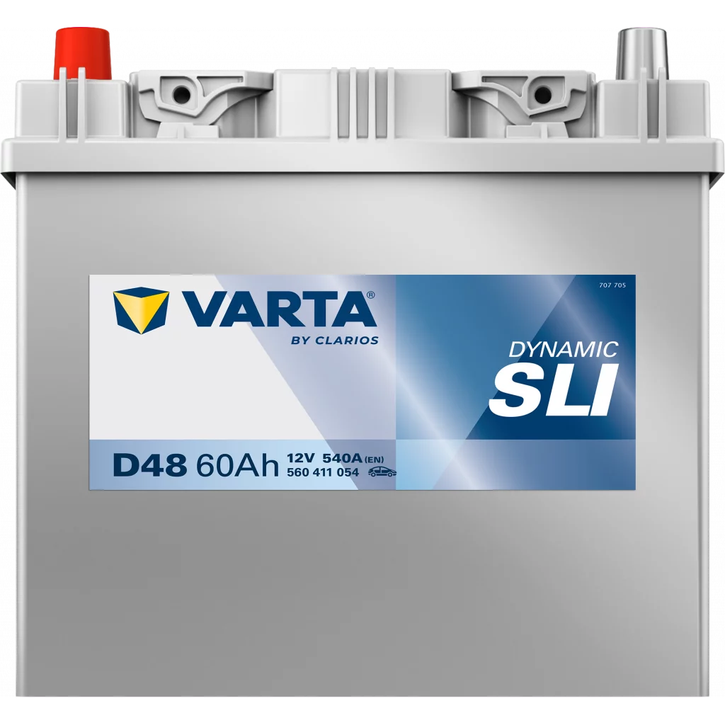 VARTA D48 DYNAMIC SLI Batteri 12V 60AH 540CCA (232x173x200/225mm) +vänster