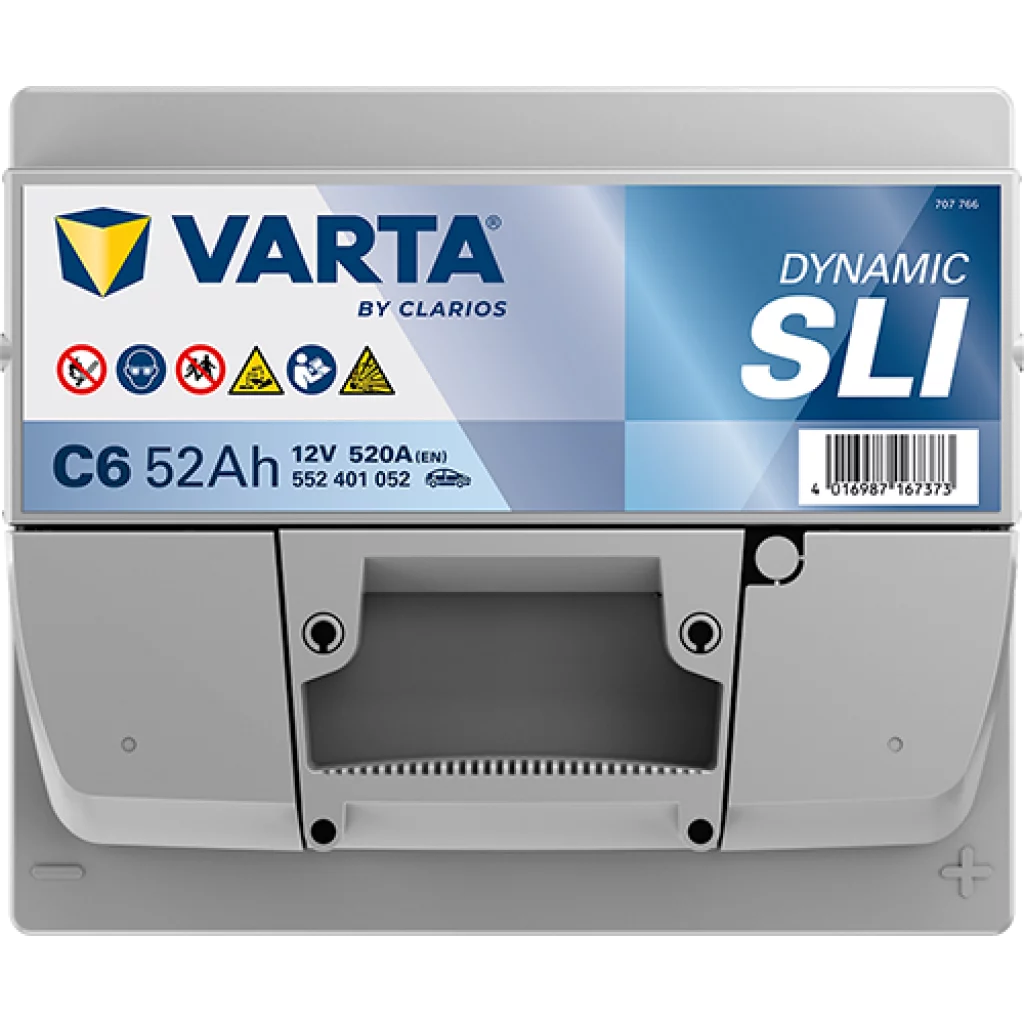 VARTA C6 DYNAMIC SLI Batteri 12V 52AH 520CCA (207x175x175/175) +höger