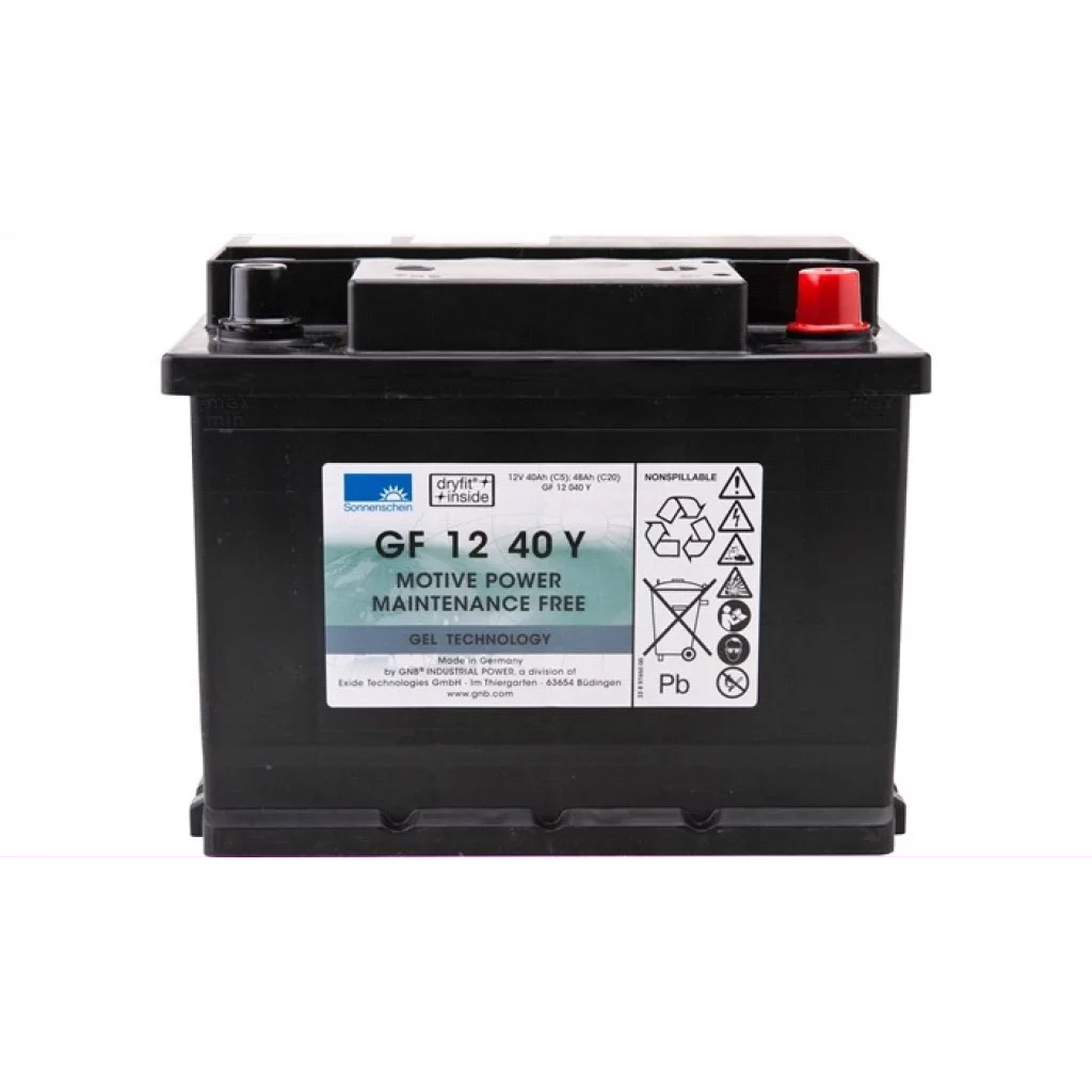 SONNENSCHEIN GEL Batteri 12V 40AH (242x175x190mm) +höger