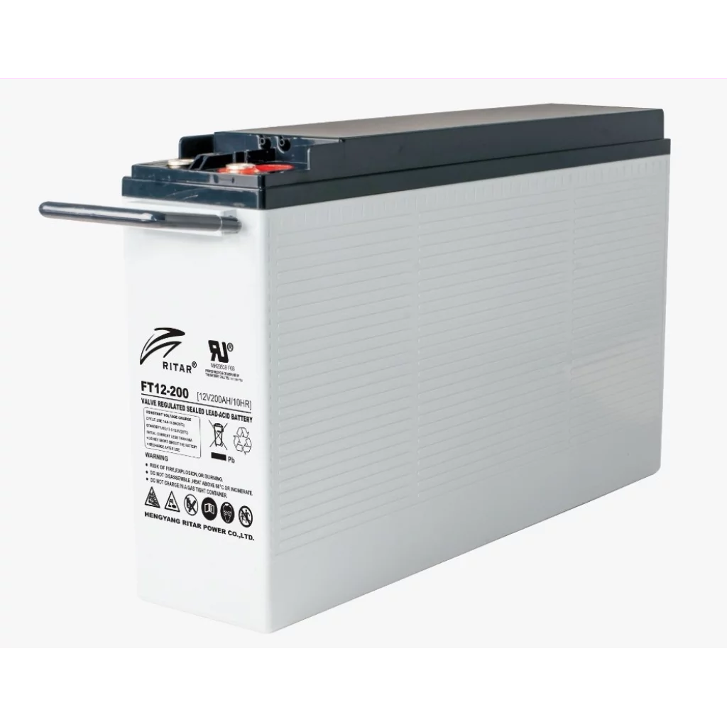 RITAR AGM Batteri 12V 200AH - Frontterminaler