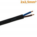 kabel-2x2-5mm2-svart-dubbelisolerad