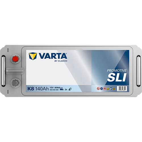 VARTA K8 Promotive SLI Batteri 12V 140AH 800CCA (513x189x203/223mm) +vänster
