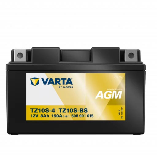 VARTA AGM MC Batteri 12V 8AH 150CCA (150x87x93mm) +vänster TZ10S-BS