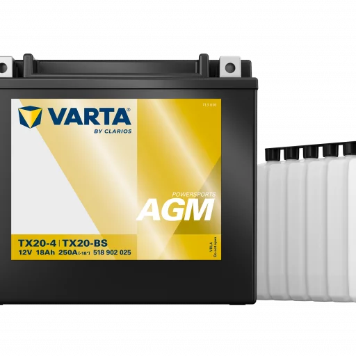 VARTA AGM MC Batteri 12V 18AH 250CCA (177x88x156mm) +vänster TX20-BS