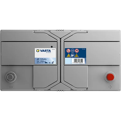 VARTA J1 PROMOTIVE SLI Batteri 12V 125AH 720CCA (349x175x270/290mm) +höger