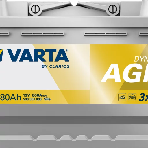 VARTA A6 Dynamic AGM Batteri 12V 80AH 800CCA (315x175x190mm) +höger