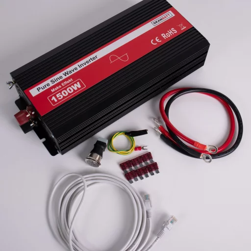 SKANBATT Inverter 12V 1500W Ren Sinus med Brytknapp