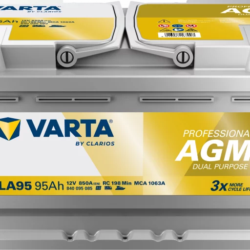 VARTA LA95 Fritidsbatteri 12V 95AH AGM 850CCA (354x175x190/190mm) +höger