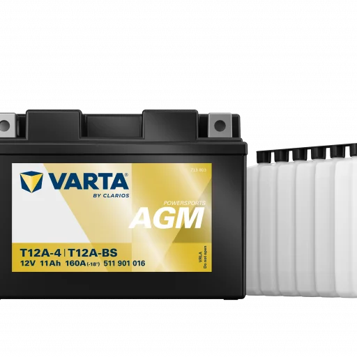 VARTA T12A-BS AGM MC Batteri 12V 11AH 160CCA (150x88x105mm) +vänster