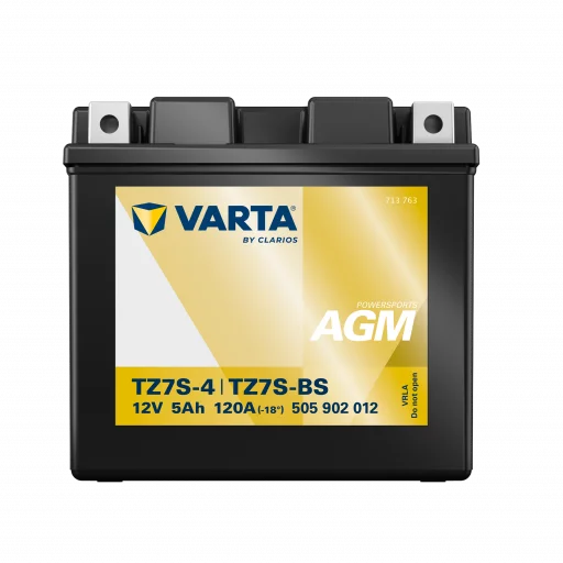 VARTA AGM MC Batteri 12V 5AH 120CCA (113x70x105mm) +höger TZ7S-BS
