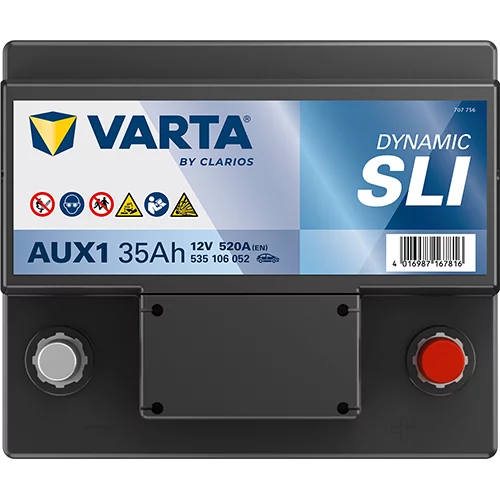VARTA AUX1 DYNAMIC SLI AUX Batteri 12V 35AH 540EN (212x175x140mm) +höger