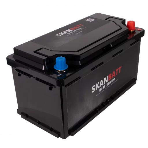 SKANBATT Base Lithium - 12V 150Ah 150A BMS - 355x175x190mm - 3 Års garanti - Husbil