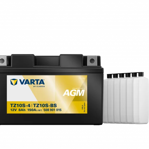 VARTA AGM MC Batteri 12V 8AH 150CCA (150x87x93mm) +vänster TZ10S-BS