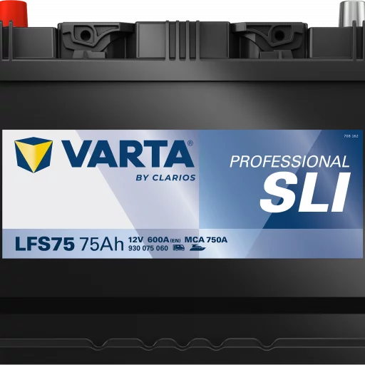 VARTA LFS75 Fritidsbatteri 12V 75AH 600CCA (260x175x225mm) +vänster