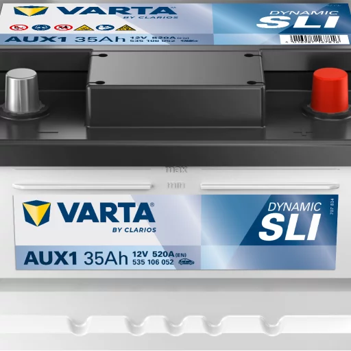 VARTA AUX1 DYNAMIC SLI AUX Batteri 12V 35AH 540EN (212x175x140mm) +höger