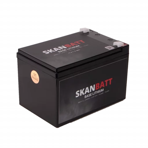 SKANBATT Base Lithium - 12V 12Ah 10A BMS - 151x98x95mm - 3 Års garanti