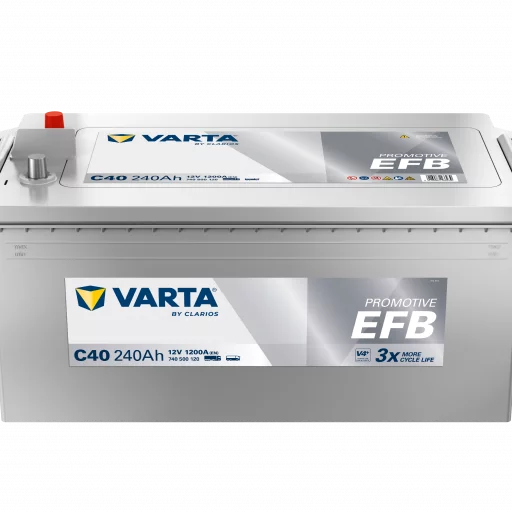 VARTA C40 PROMOTIVE EFB Batteri 12V 240AH 1200CCA EN (518x276x242mm) +vänster