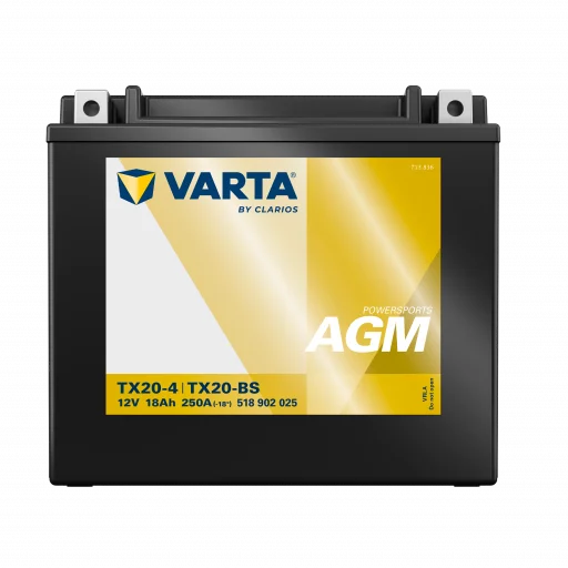 VARTA AGM MC Batteri 12V 18AH 250CCA (177x88x156mm) +vänster TX20-BS