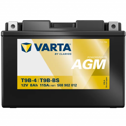 VARTA AGM MC Batteri 12V 8AH 115CCA (149x70x105mm) +vänster T9B-BS  (509902)