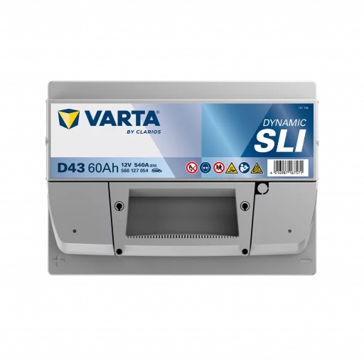VARTA D43 DYNAMIC SLI Batteri 12V 60AH 540CCA (242x175x190/190mm) +vänster