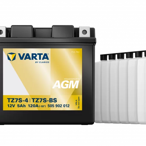 VARTA AGM MC Batteri 12V 5AH 120CCA (113x70x105mm) +höger TZ7S-BS
